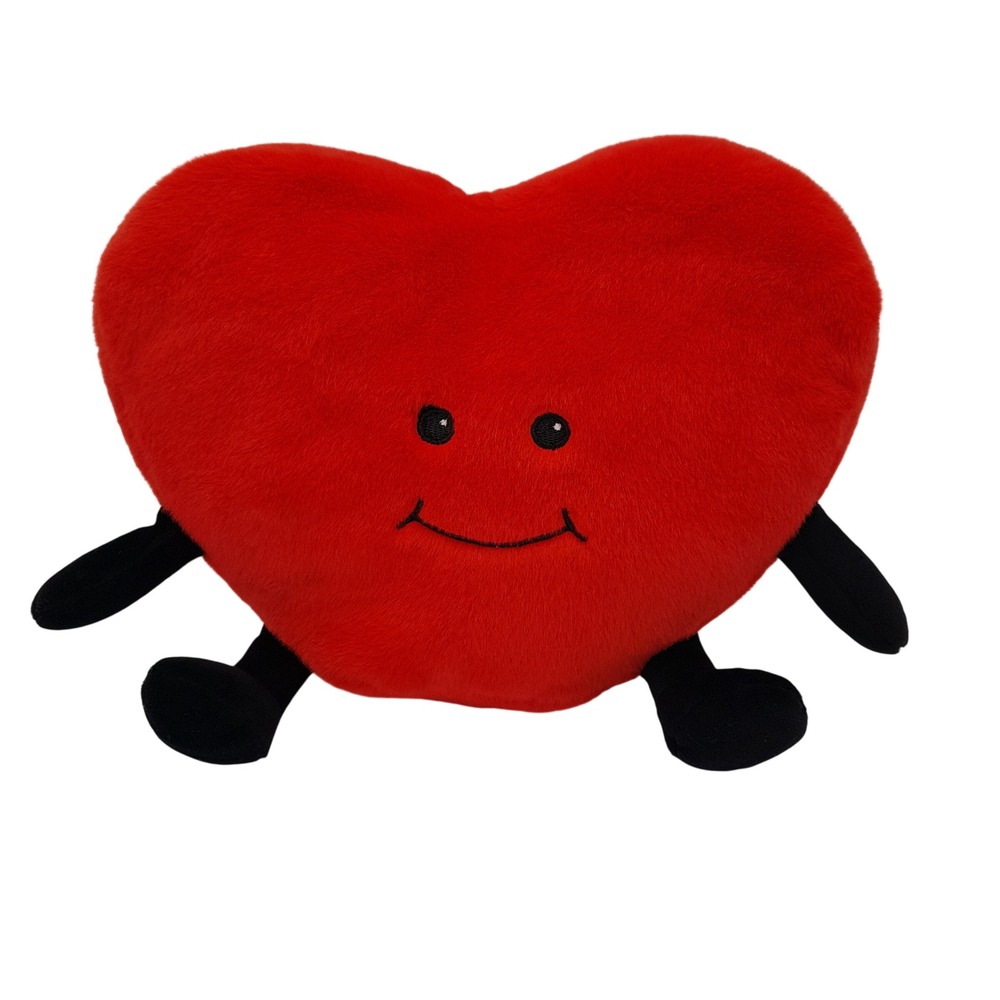 Hobby Lobby Red Heart Plush 9.5" Faux Fur Smiley Face Character 9205490